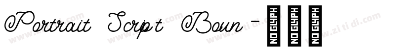 Portrait Script Boun字体转换